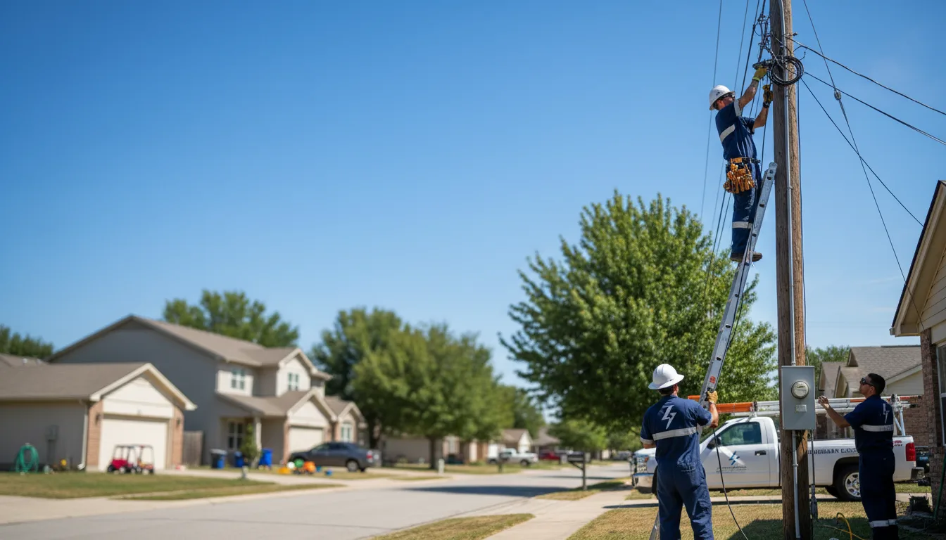 Residential electrician providing installation services in New Philadelphia, OH